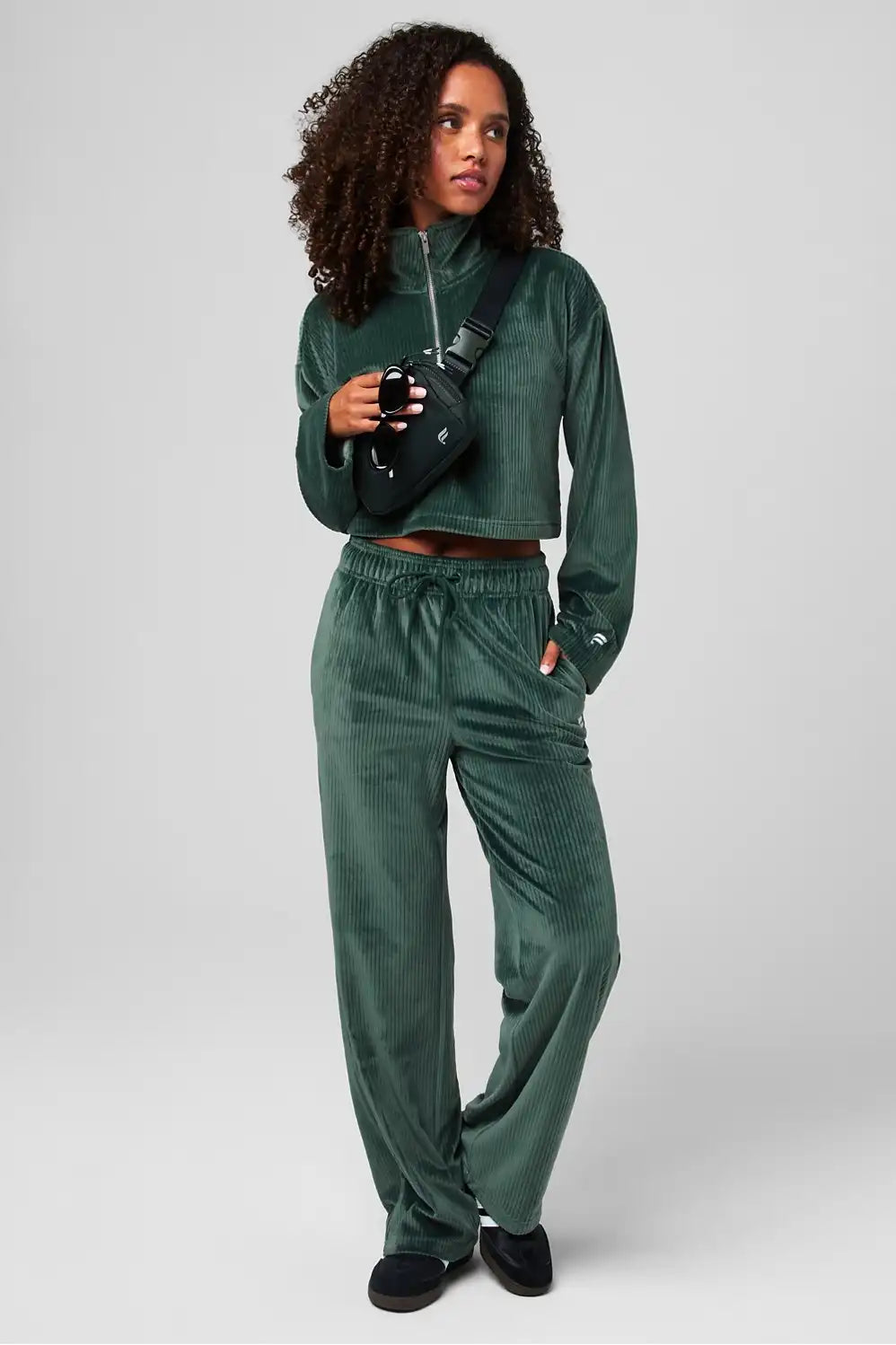 Plush Rib Wide Leg