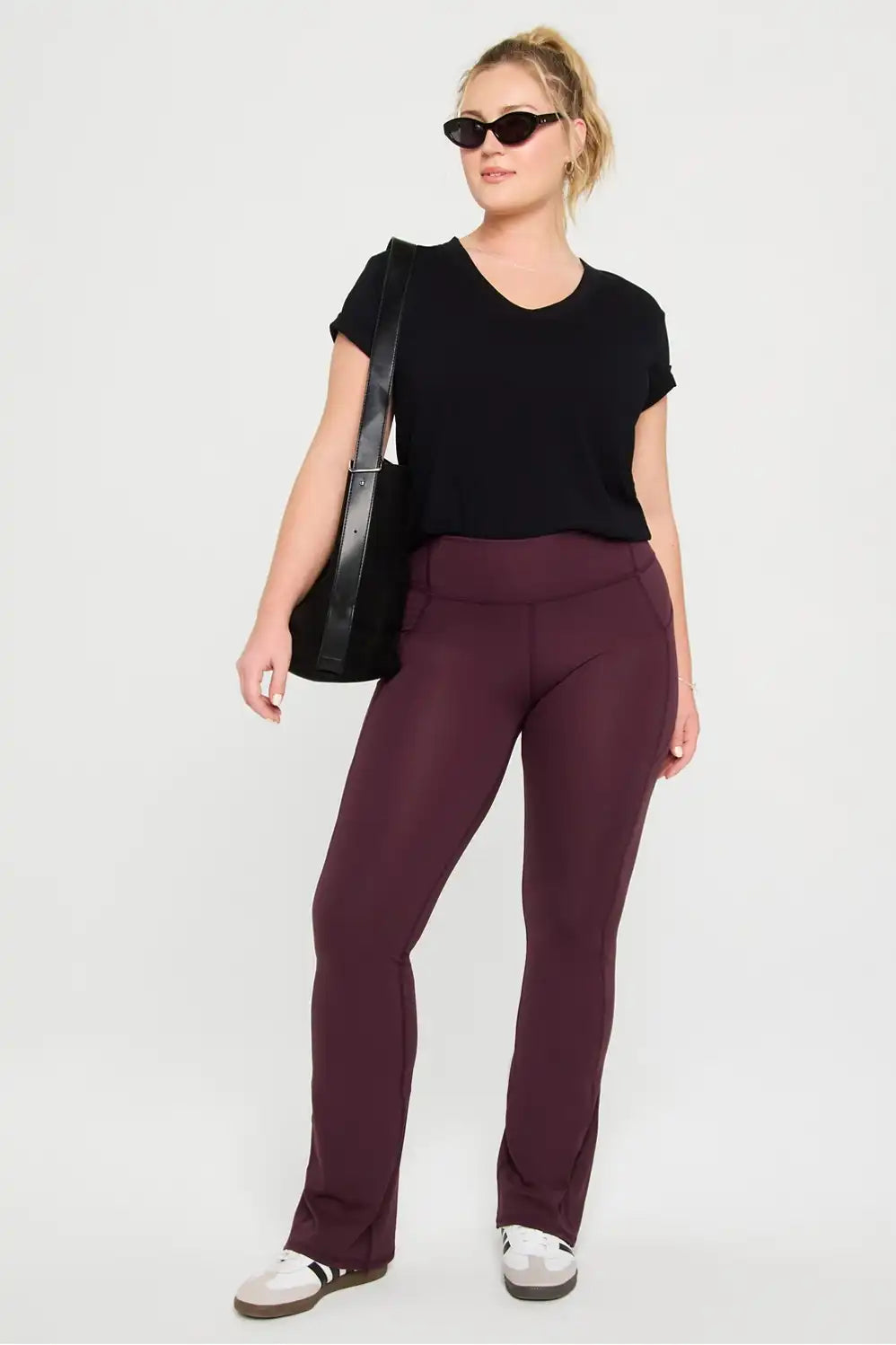 Oasis PureLuxe High-Waisted Pocketed Kick Flare
