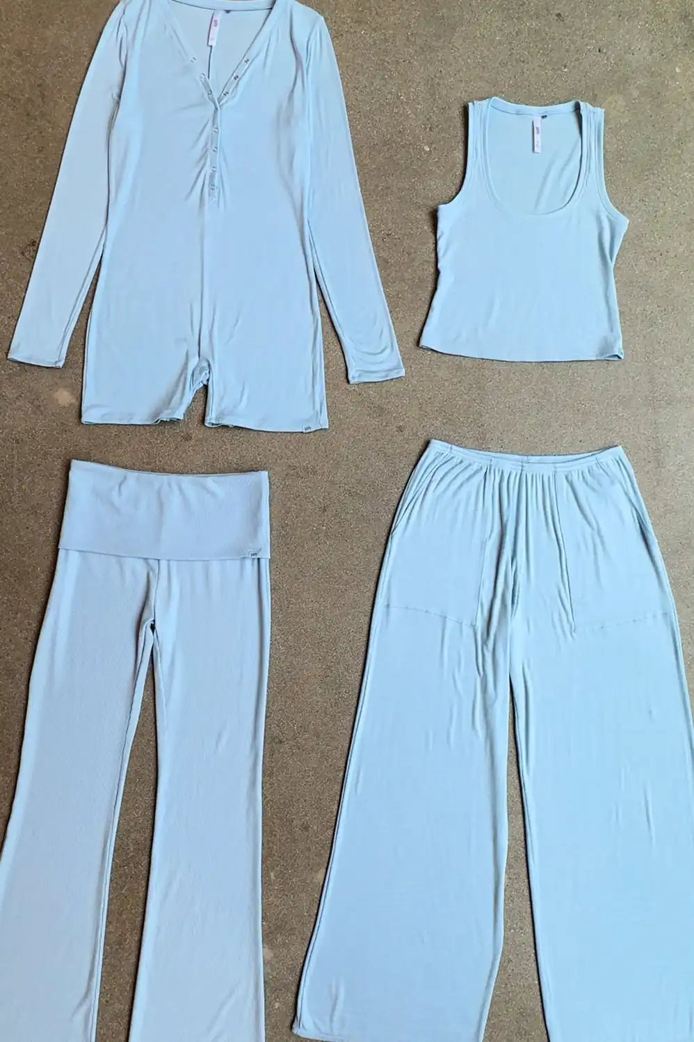 Soft Rib Wide Leg Pant