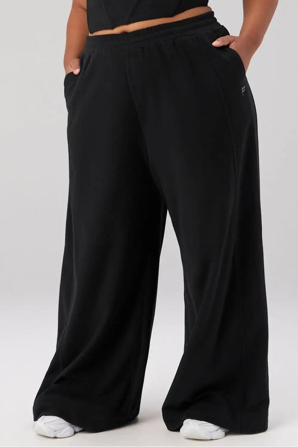 Polar Fleece Oversized Wide Leg Sweatpant