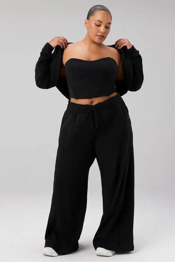 Polar Fleece Oversized Wide Leg Sweatpant