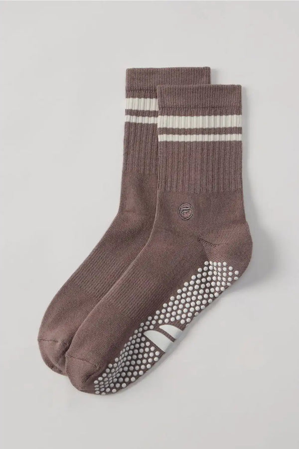 The Powerhouse Quarter Crew Grip Sock