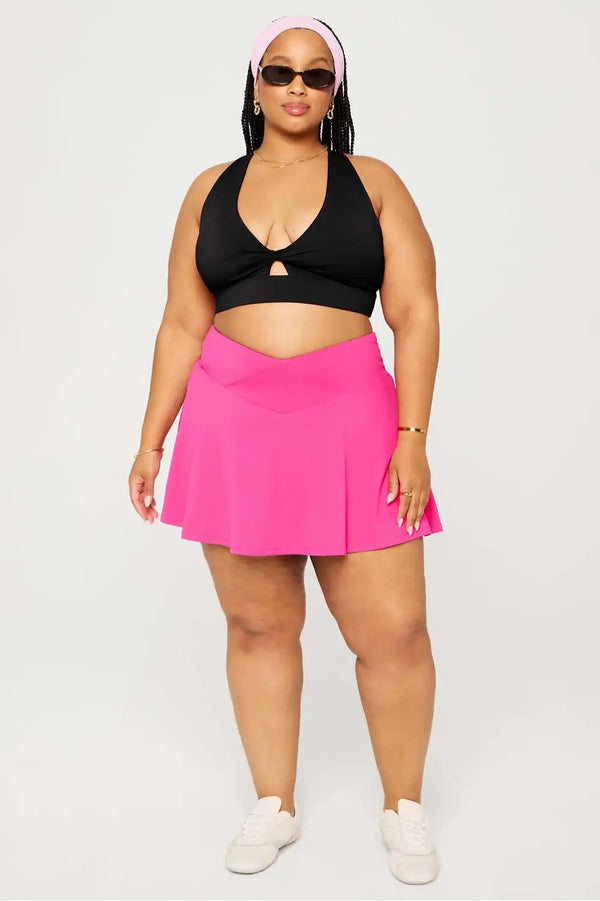 Crossover Flounce Skirt Ultra Mini
