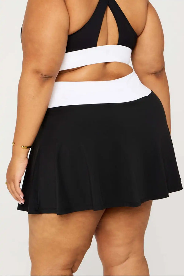 Crossover Flounce Skirt Ultra Mini