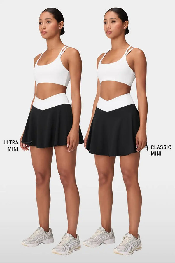Crossover Flounce Skirt Ultra Mini