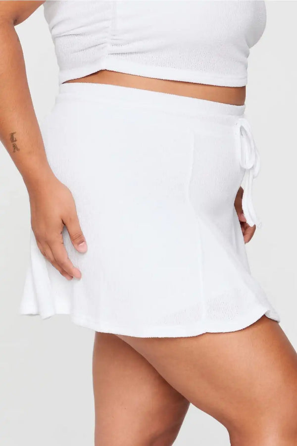 Breezy Knit Flouncy Skort