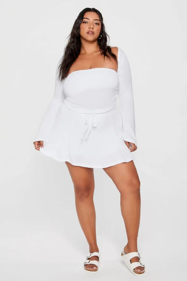 Breezy Knit Flouncy Skort