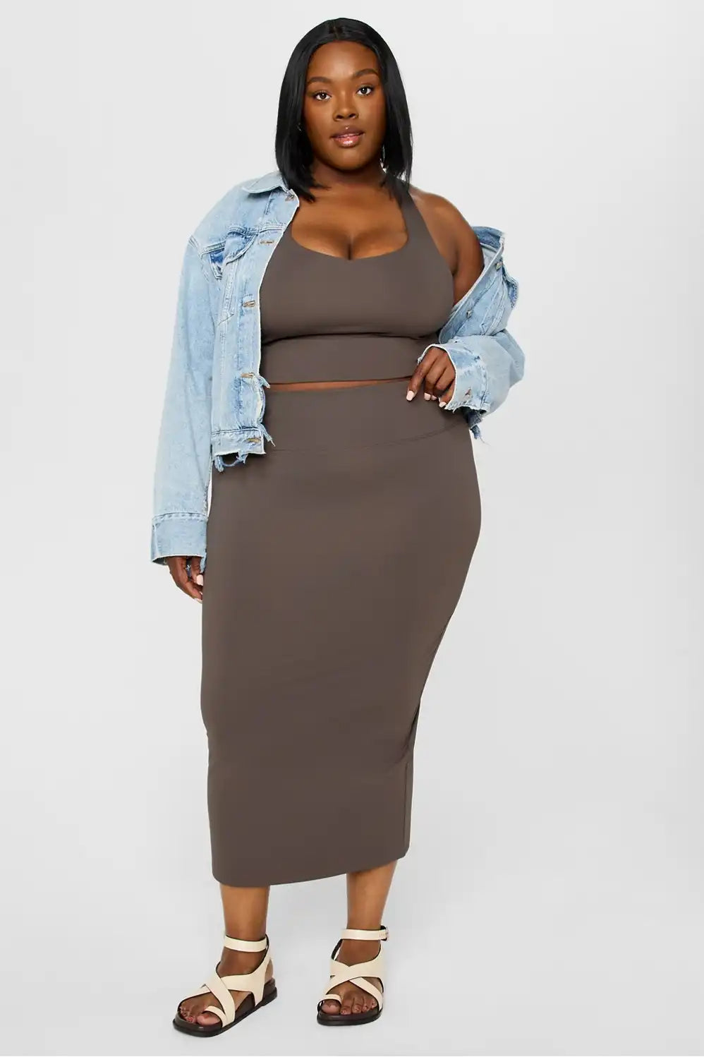 PureLuxe Midi Skirt