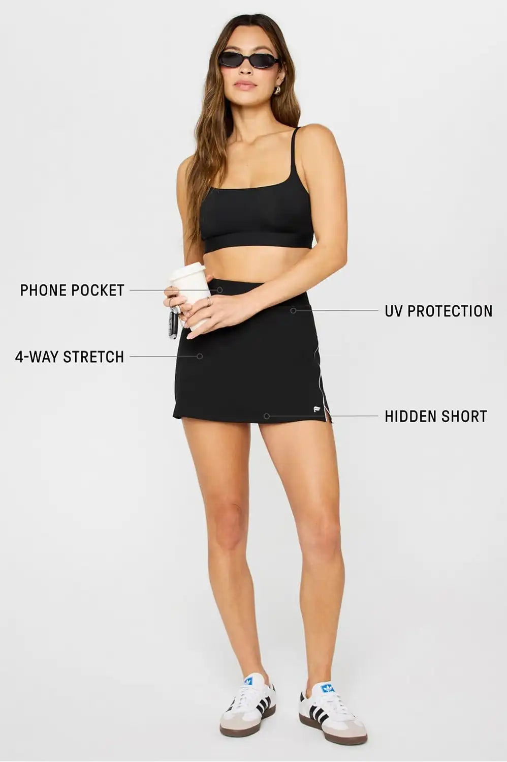 Active Piped Skirt Ultra Mini