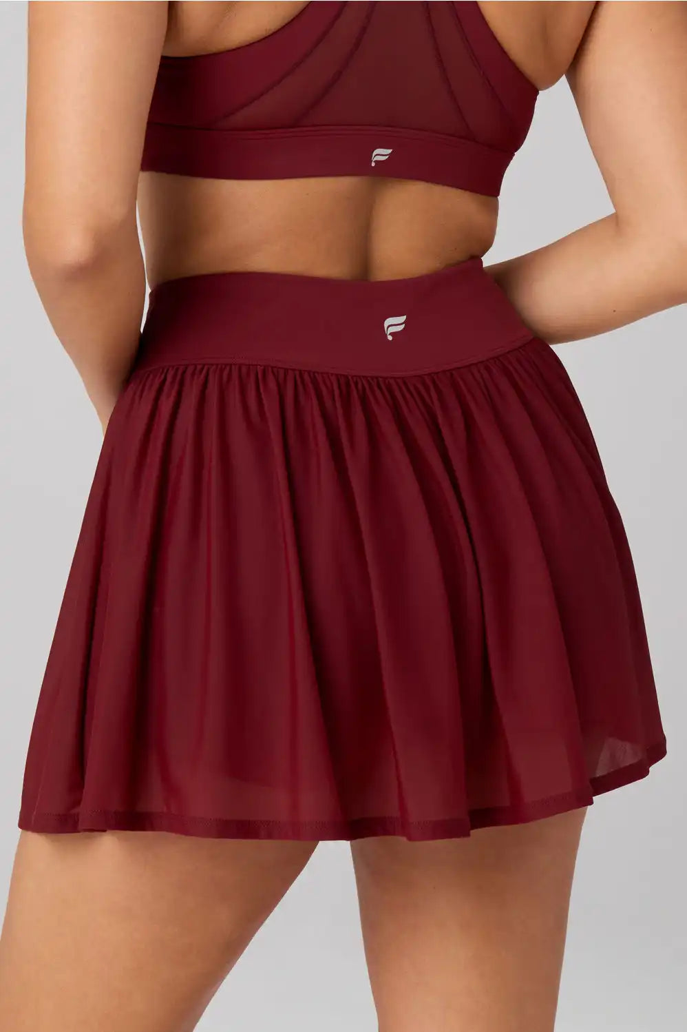 High-Waisted Mesh Classic Mini Skirt