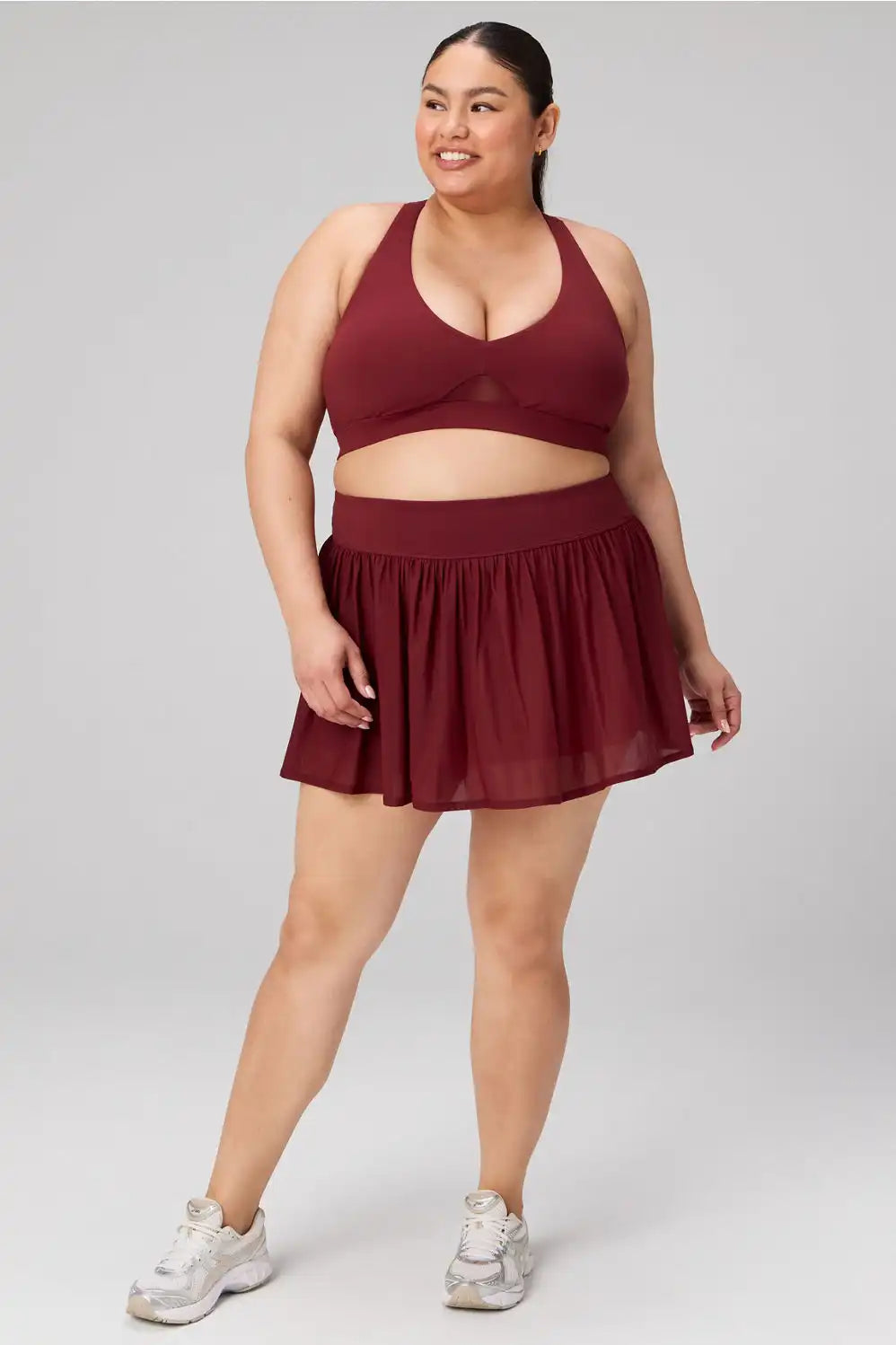 High-Waisted Mesh Classic Mini Skirt