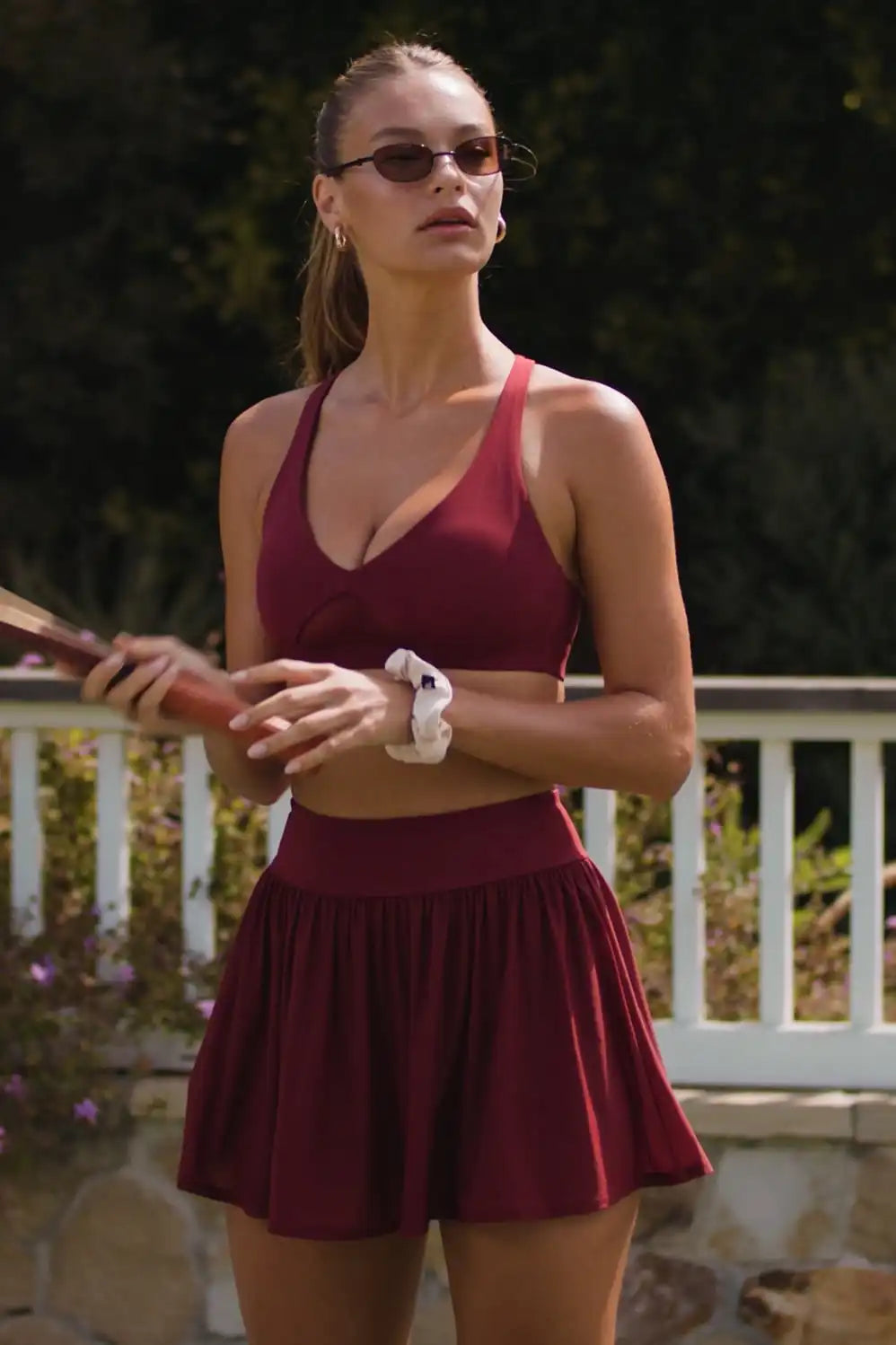 High-Waisted Mesh Classic Mini Skirt