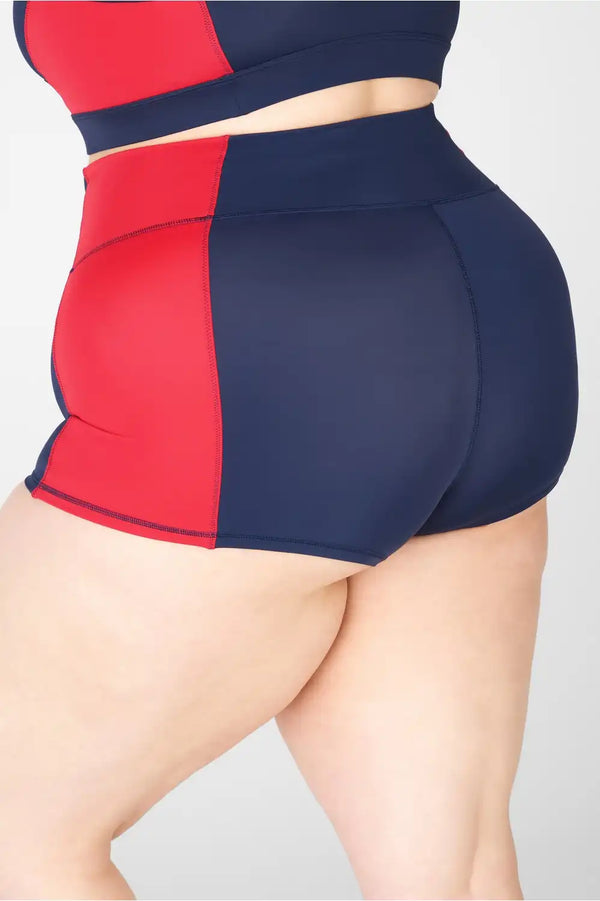 High-Waisted Swim Short
