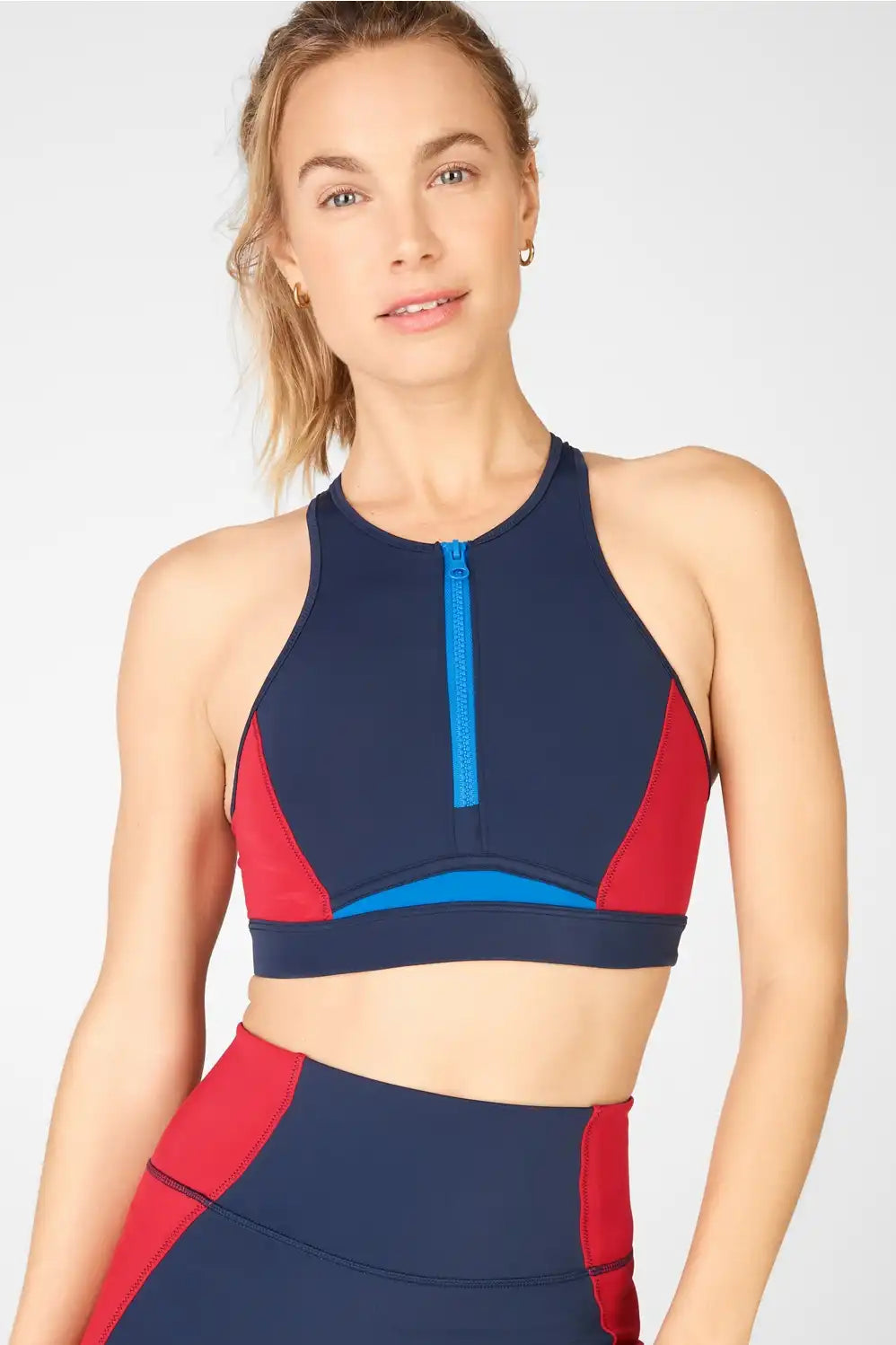 Zip-Up Midi Swim Top
