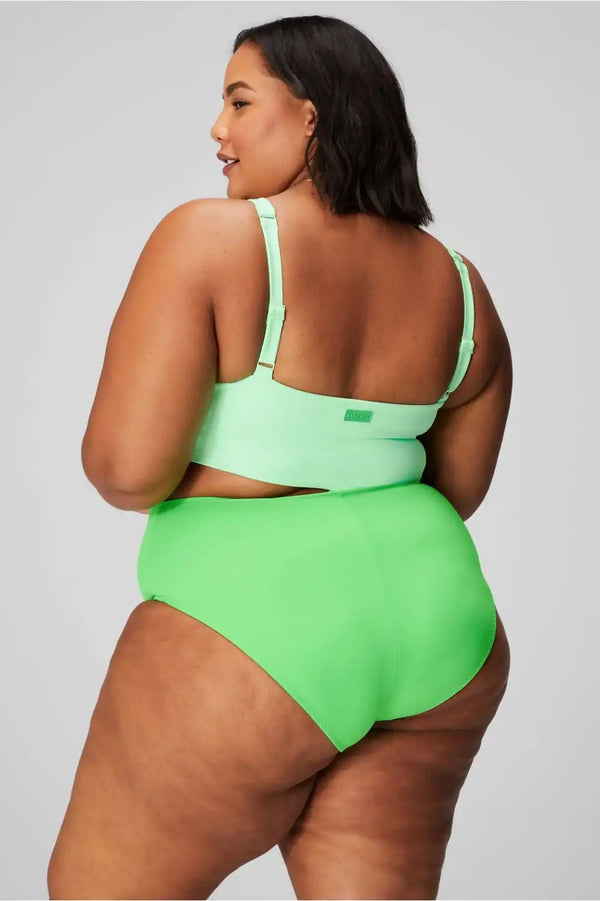Asymmetrical Cutout Shaping One-Piece Swimsuit
