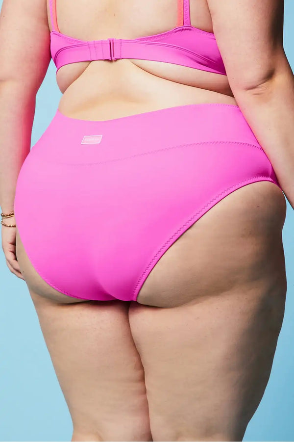 High-Waisted Cross Over Swim Bottom