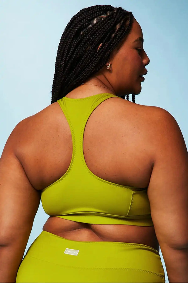 High Tide Zip-Front Swim Top