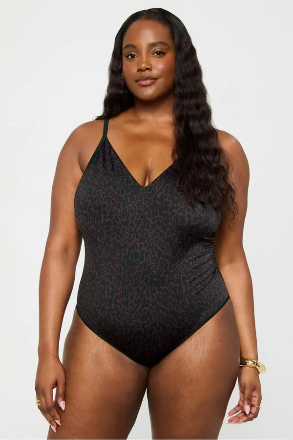 Cross Back One-Piece Swimsuit