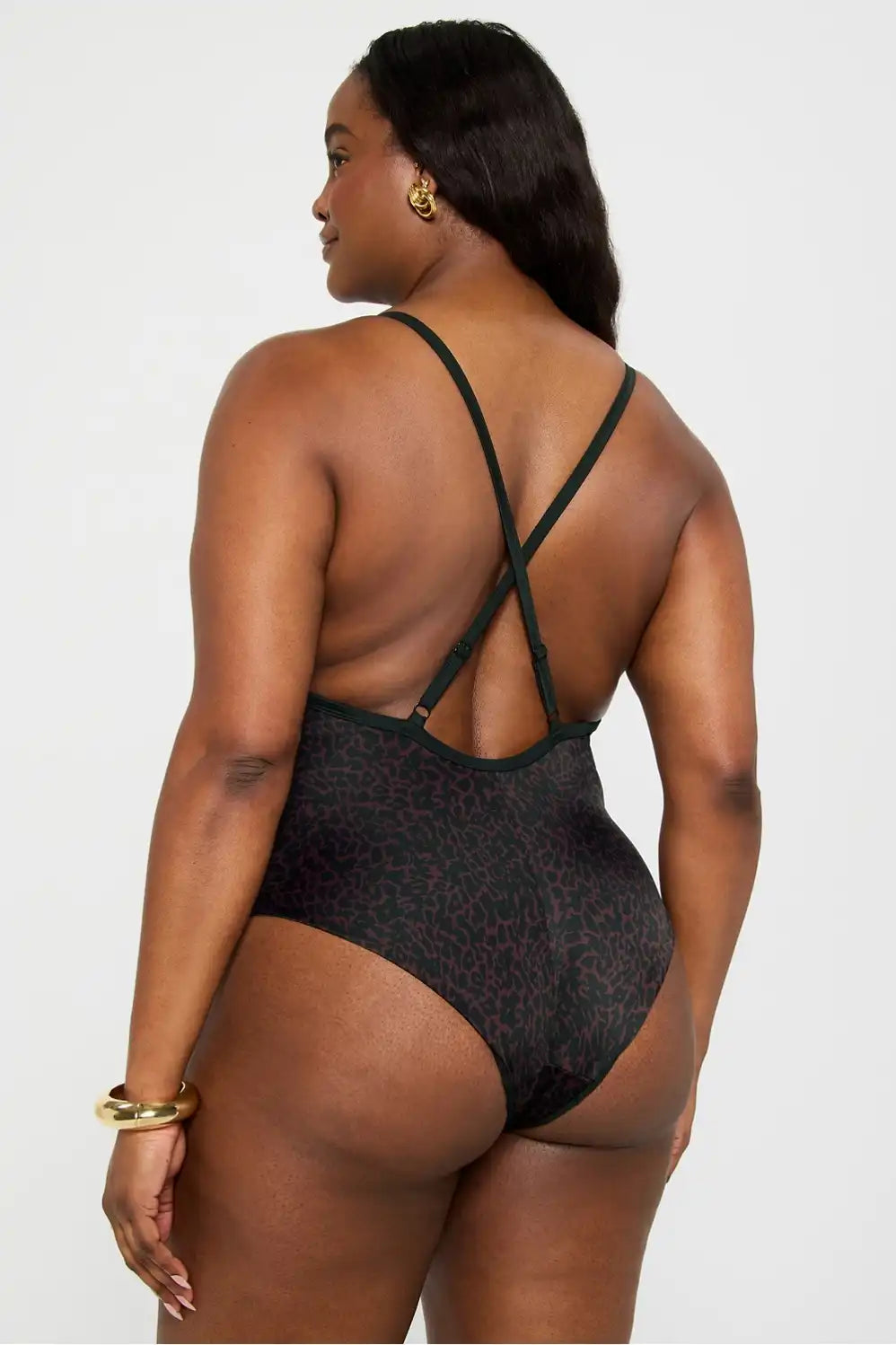 Cross Back One-Piece Swimsuit