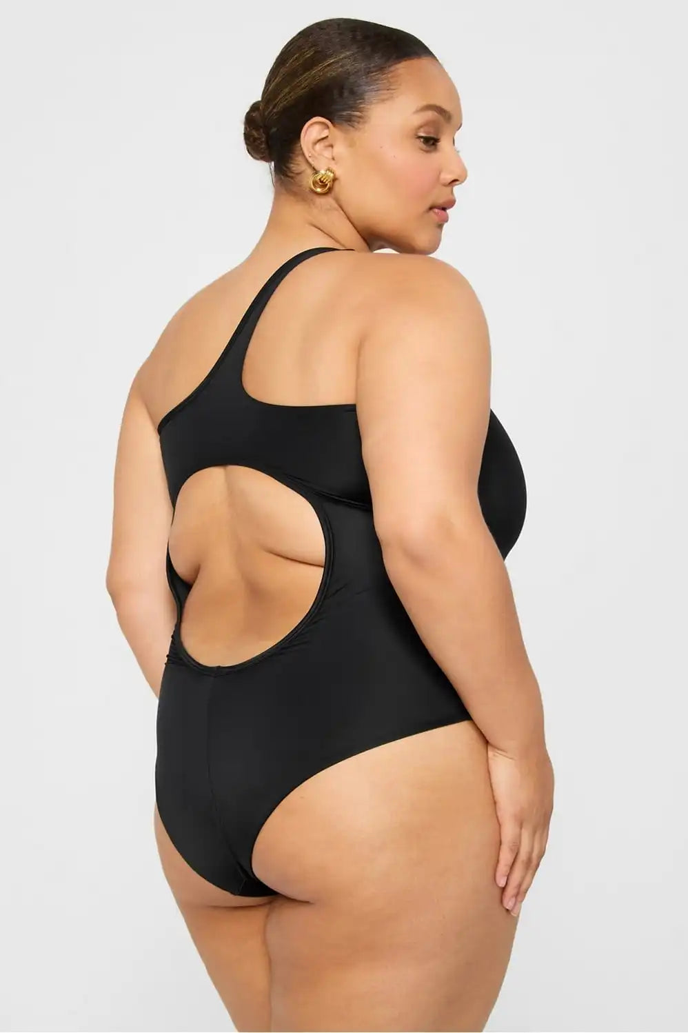 One Shoulder Cutout One-Piece