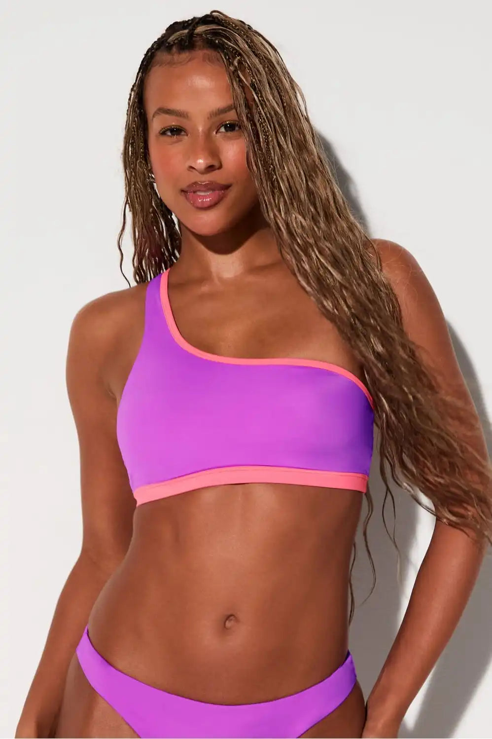 One-Shoulder Swim Top Main image