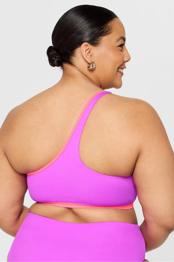 One-Shoulder Swim Top