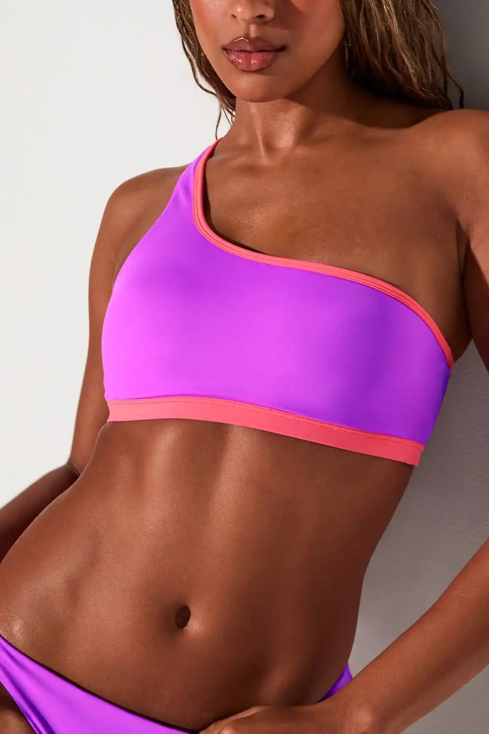 One-Shoulder Swim Top