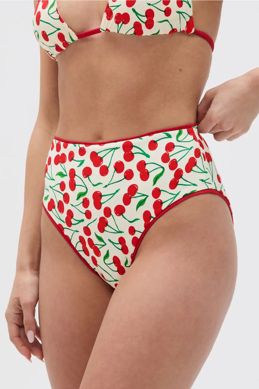 High-Waisted Swim Bottom
