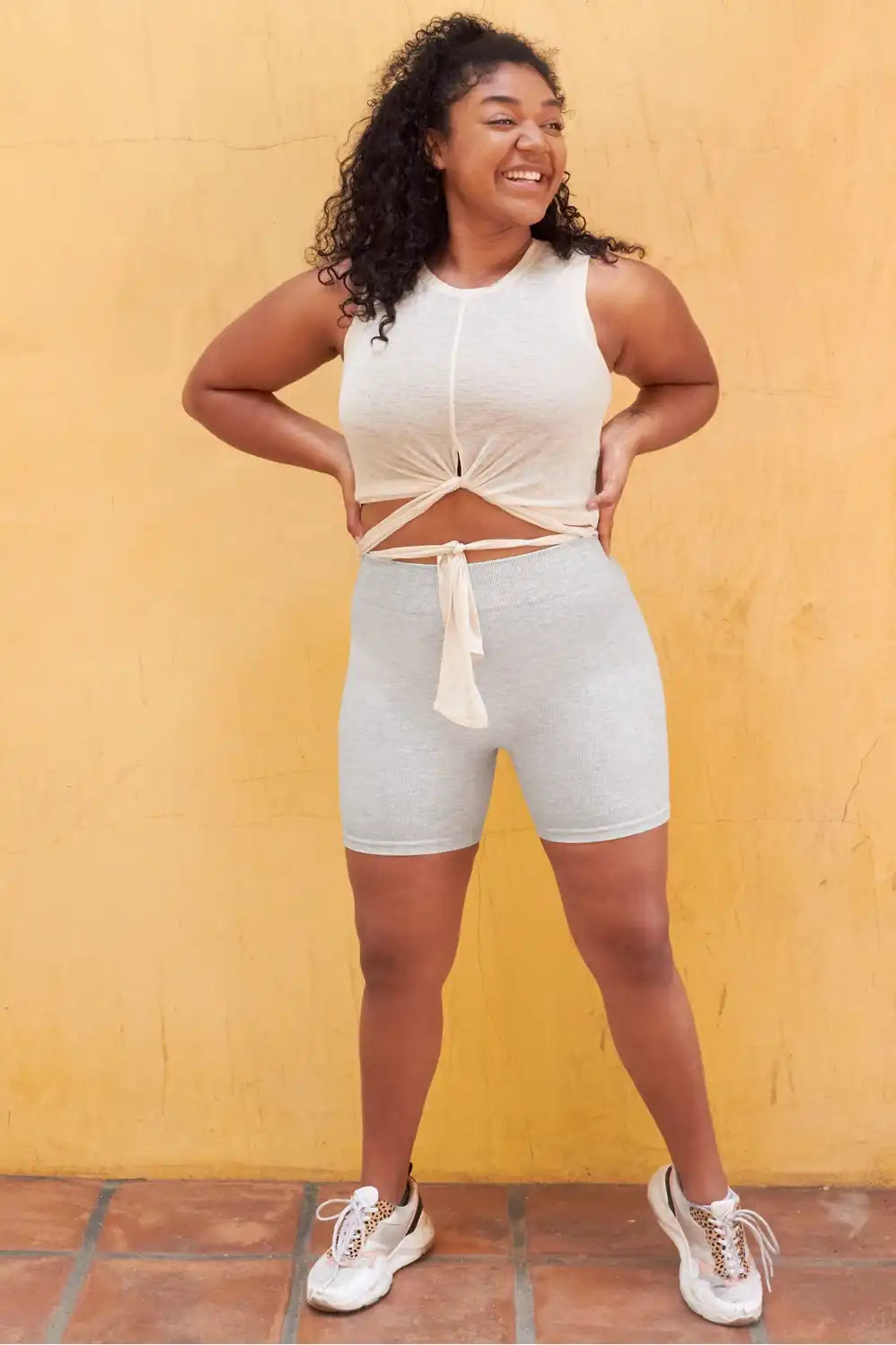 High-Waisted Seamless Rib Short
