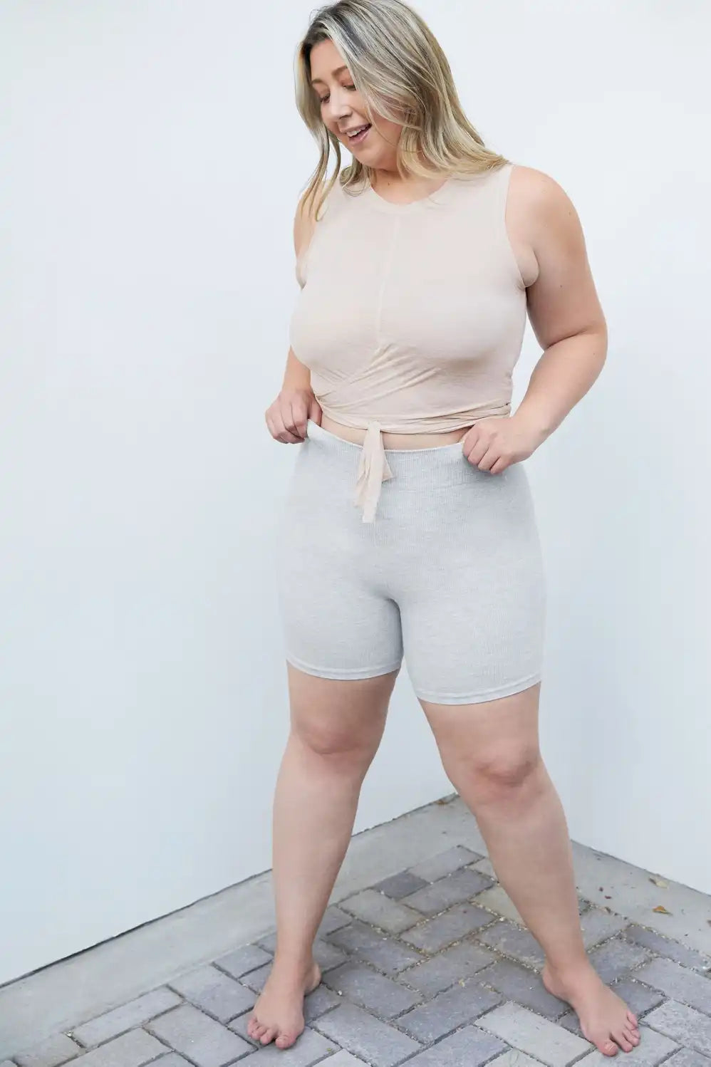 High-Waisted Seamless Rib Short