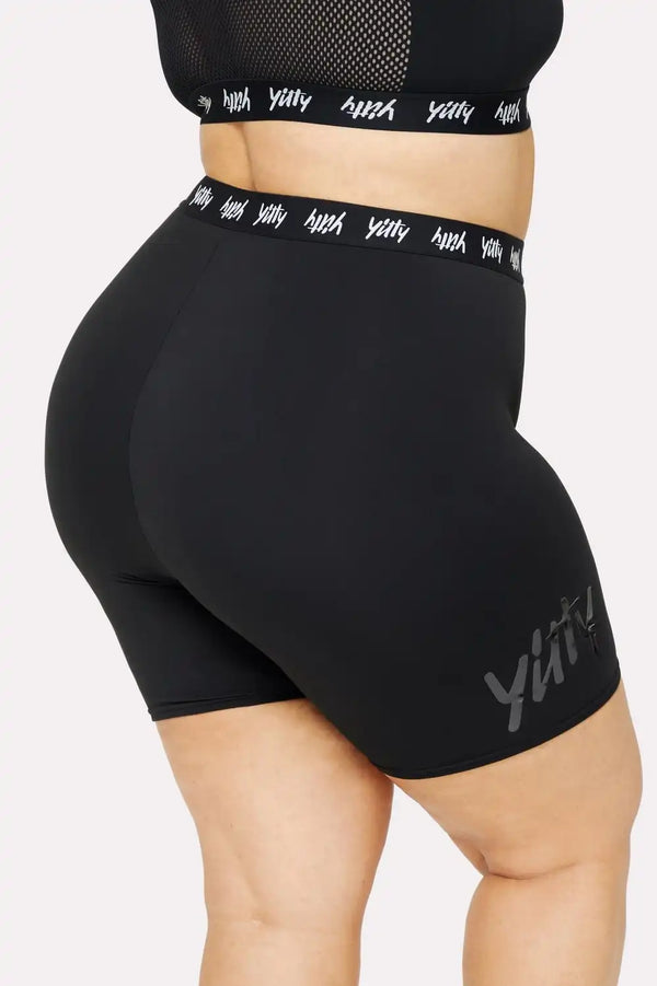 Major Label Shaping High Waist Logo Short