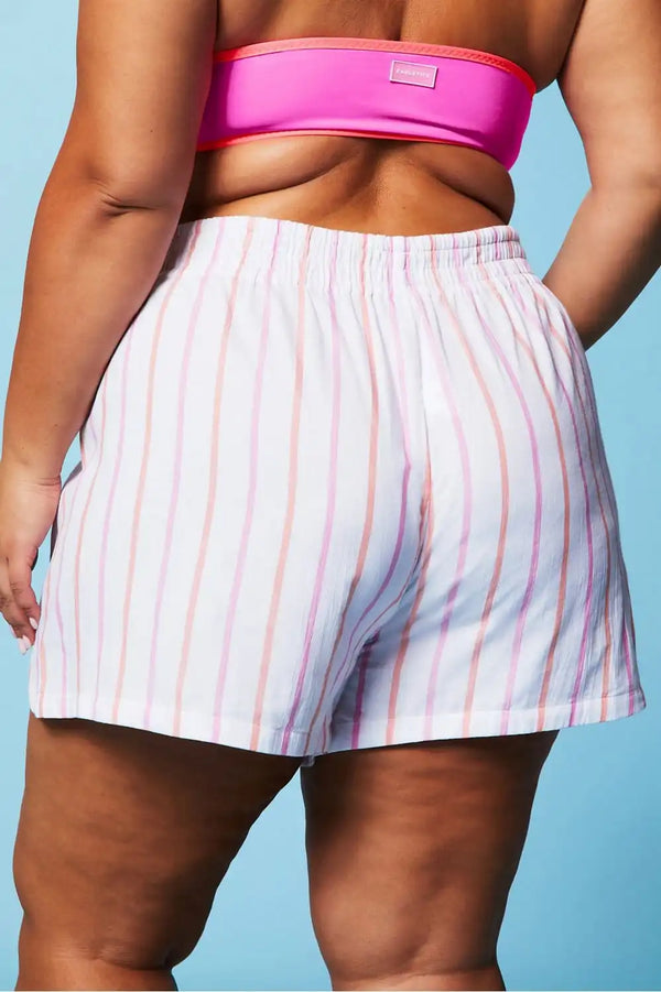 Cotton Voile High-Waisted Short