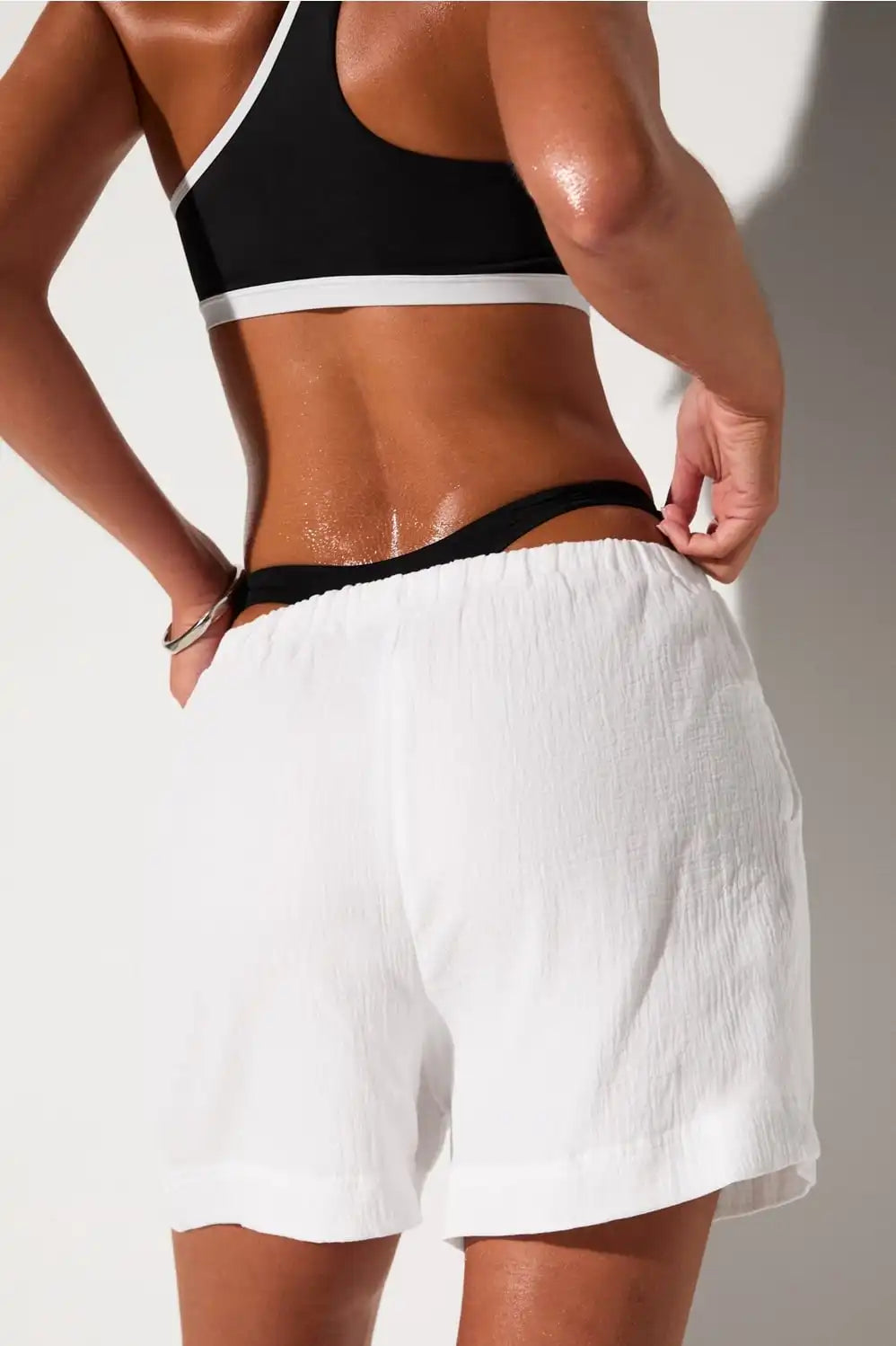 Cotton Voile Drawstring Short