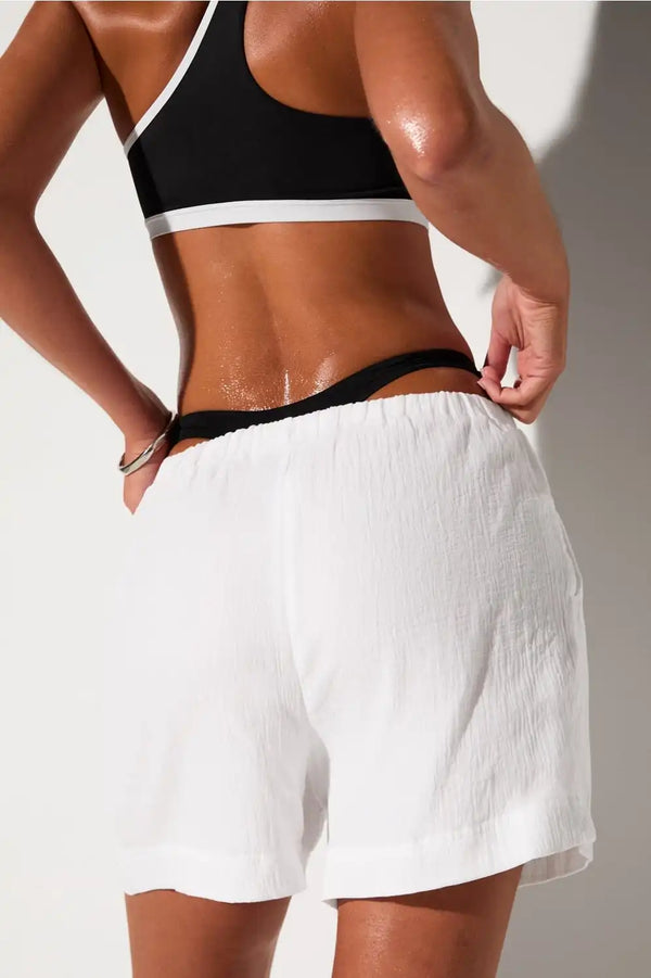Cotton Voile Drawstring Short