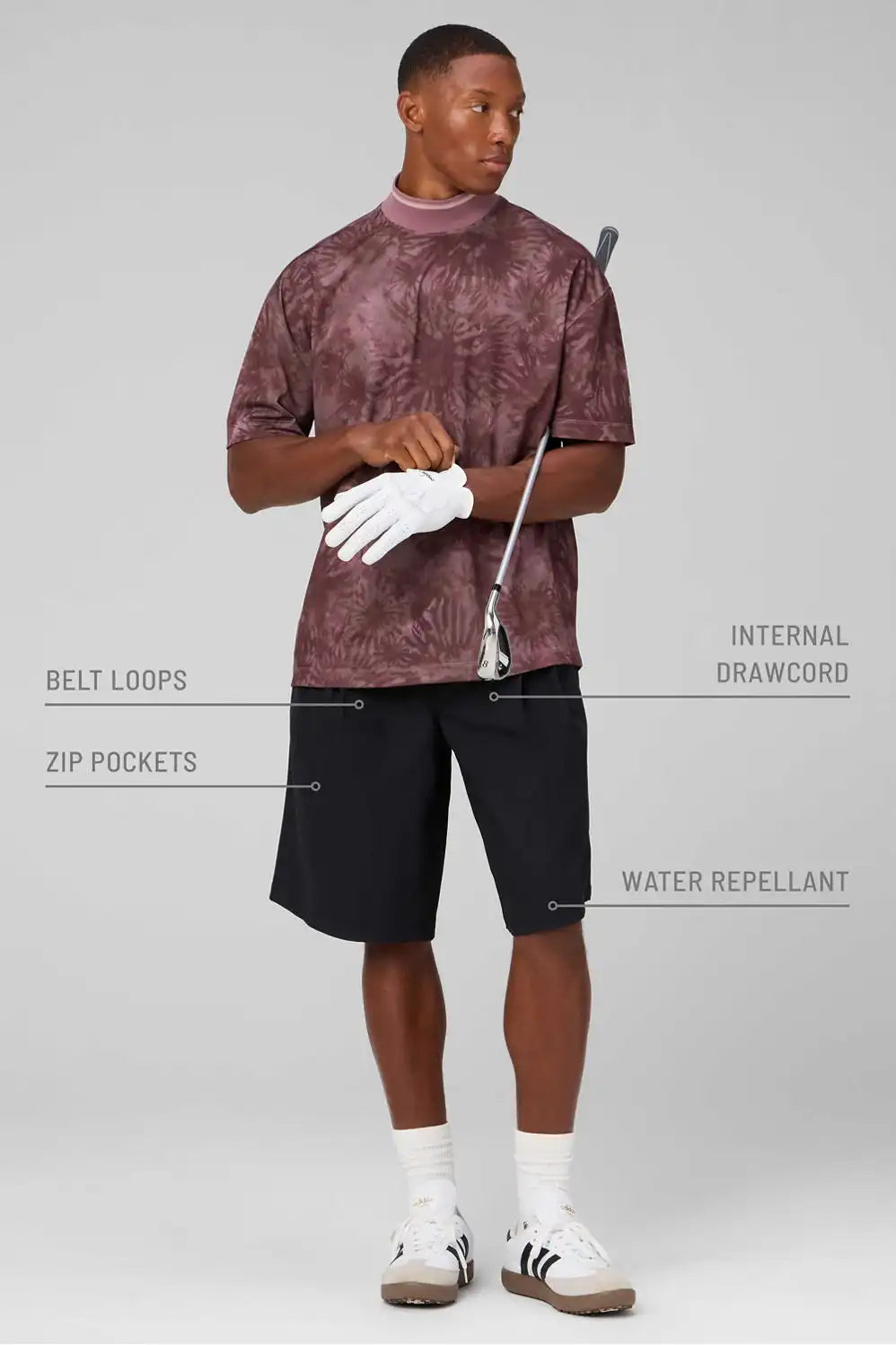 The Don Pleated Pull-On Long Short