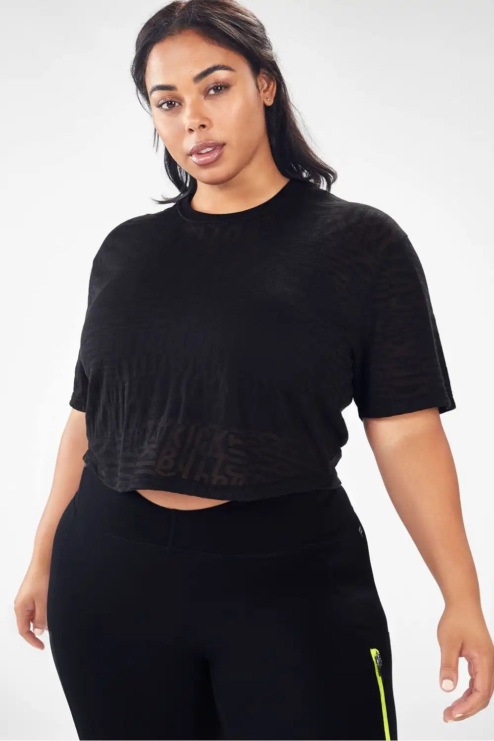 Alivia Short-Sleeve Tee Burnout Tee
