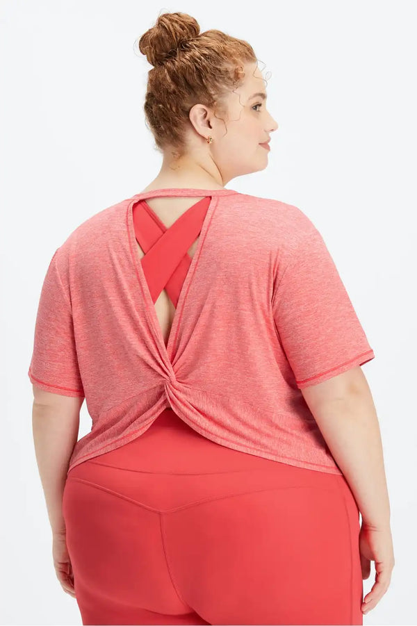 Dry-Flex Twist Back Short-Sleeve Tee