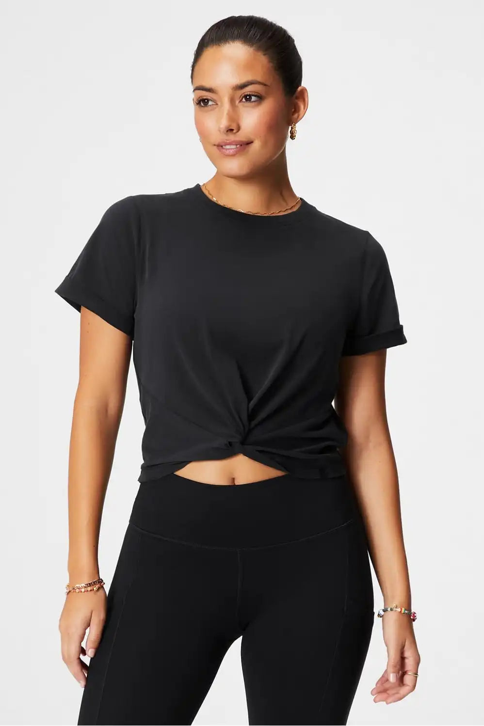 100% Cotton Front-Twist Tee