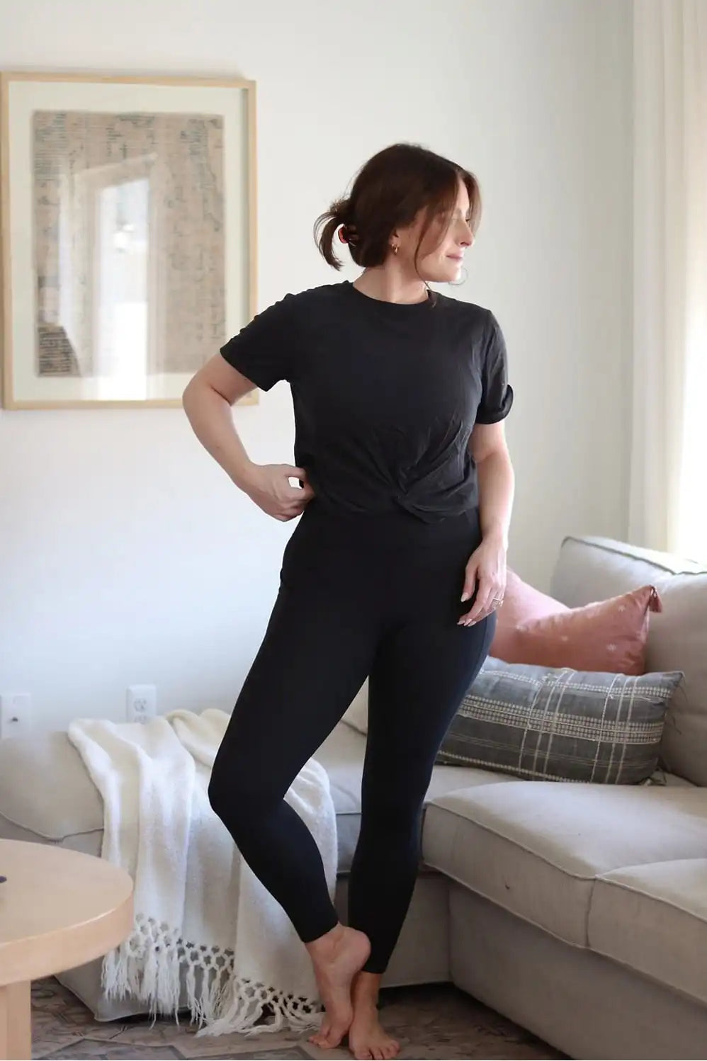 100% Cotton Front-Twist Tee