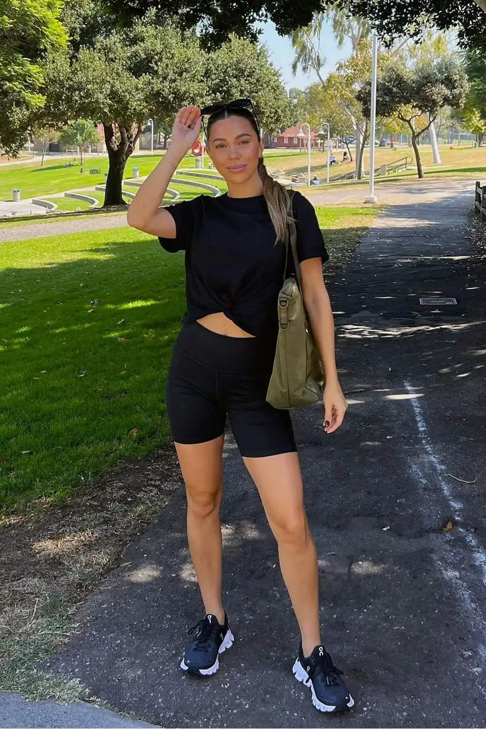 100% Cotton Front-Twist Tee