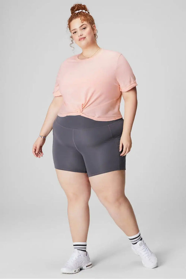 100% Cotton Front-Twist Tee