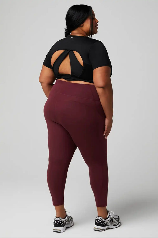 Dry-Flex Open Back Twist Short-Sleeve Tee