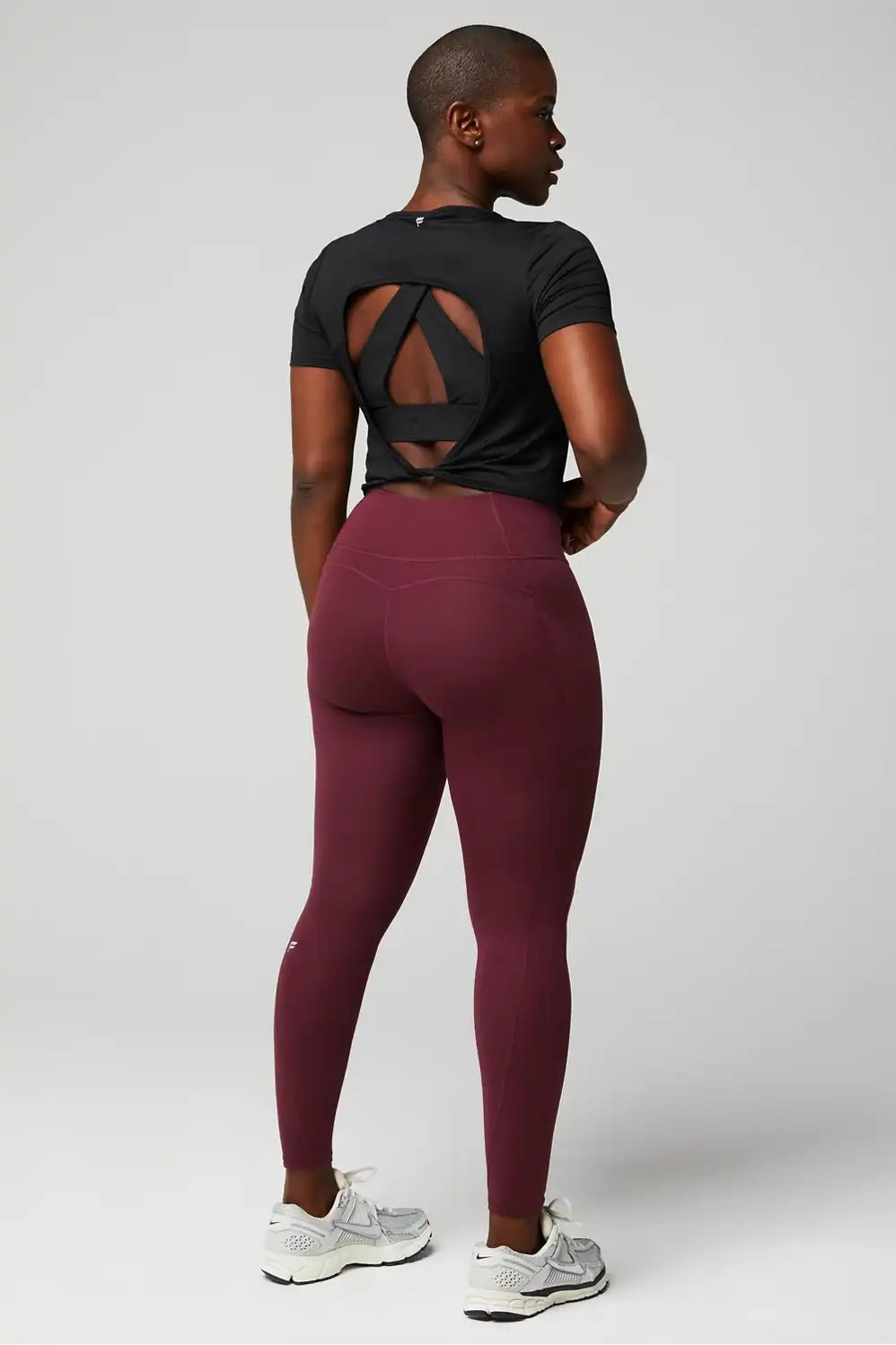 Dry-Flex Open Back Twist Short-Sleeve Tee
