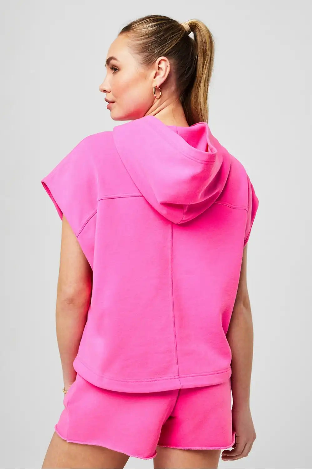 Year Round Terry Sleeveless Hooded Sweatshirt