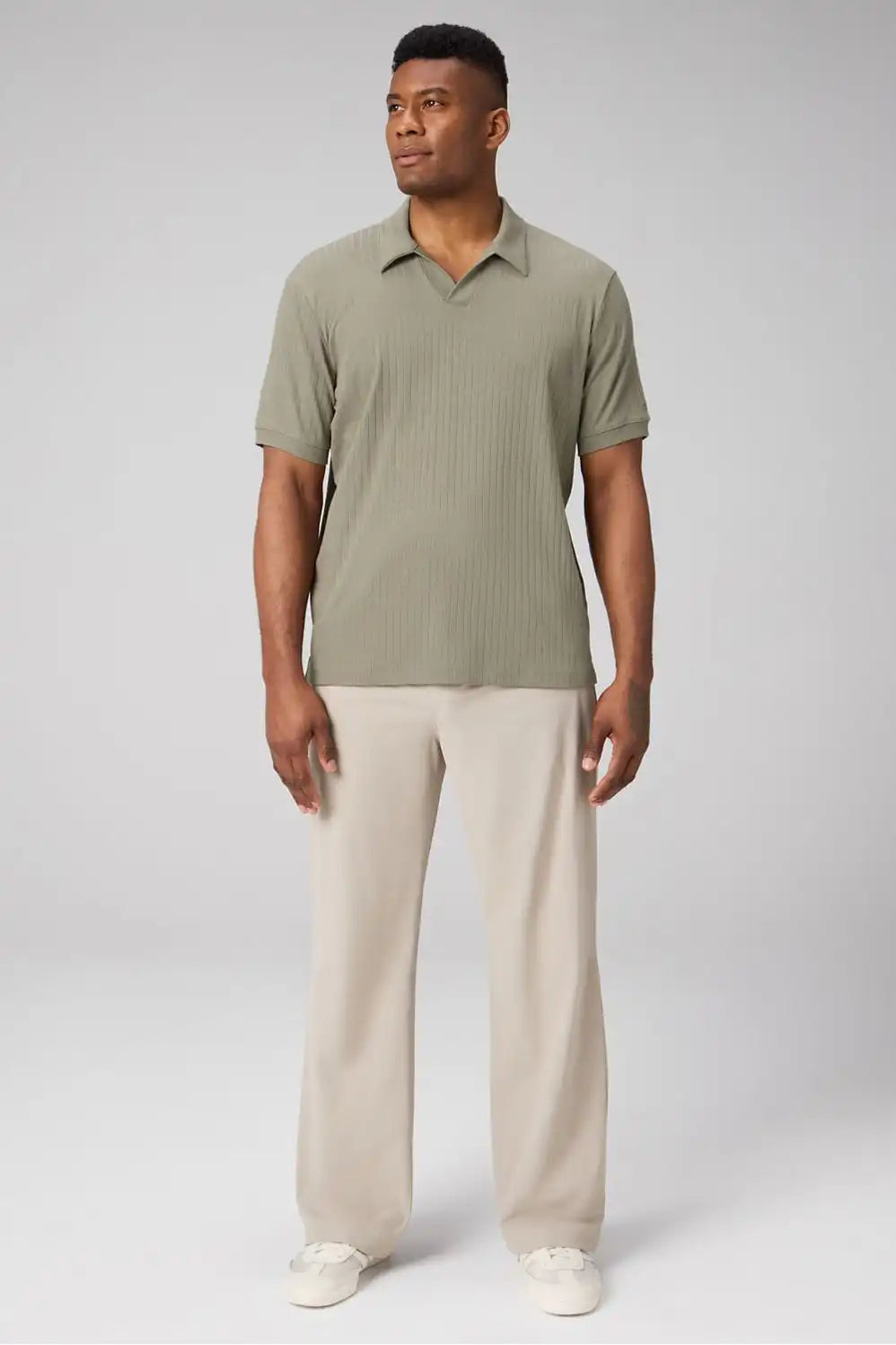 The 24-7 Ribbed Johnny Collar Polo Main image