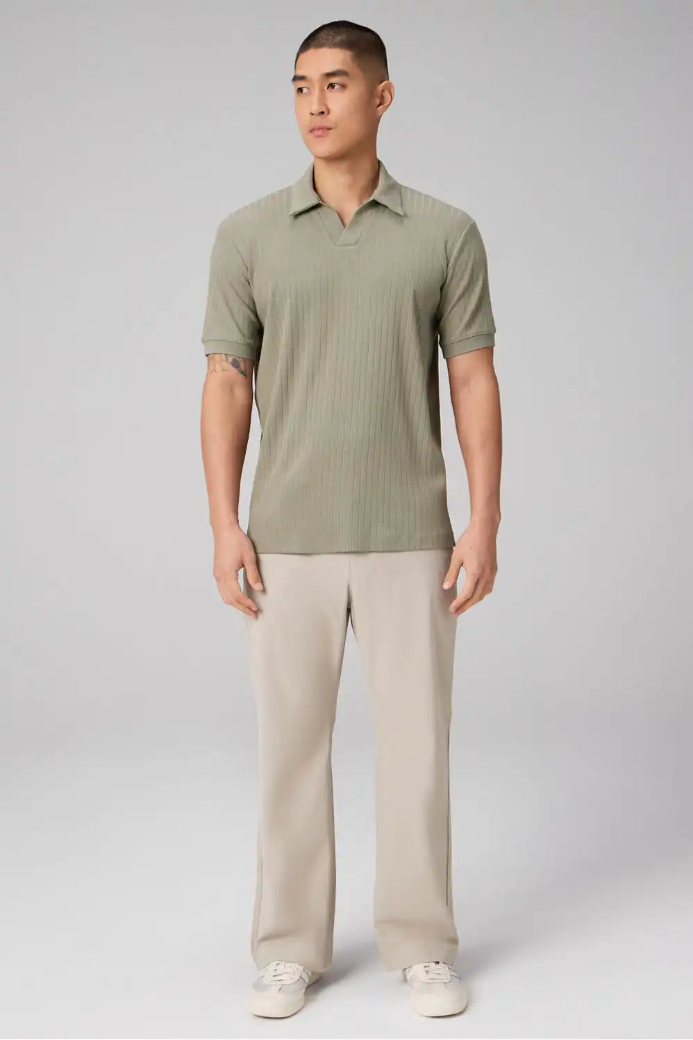 The 24-7 Ribbed Johnny Collar Polo