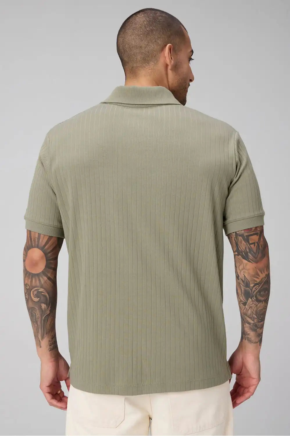 The 24-7 Ribbed Johnny Collar Polo