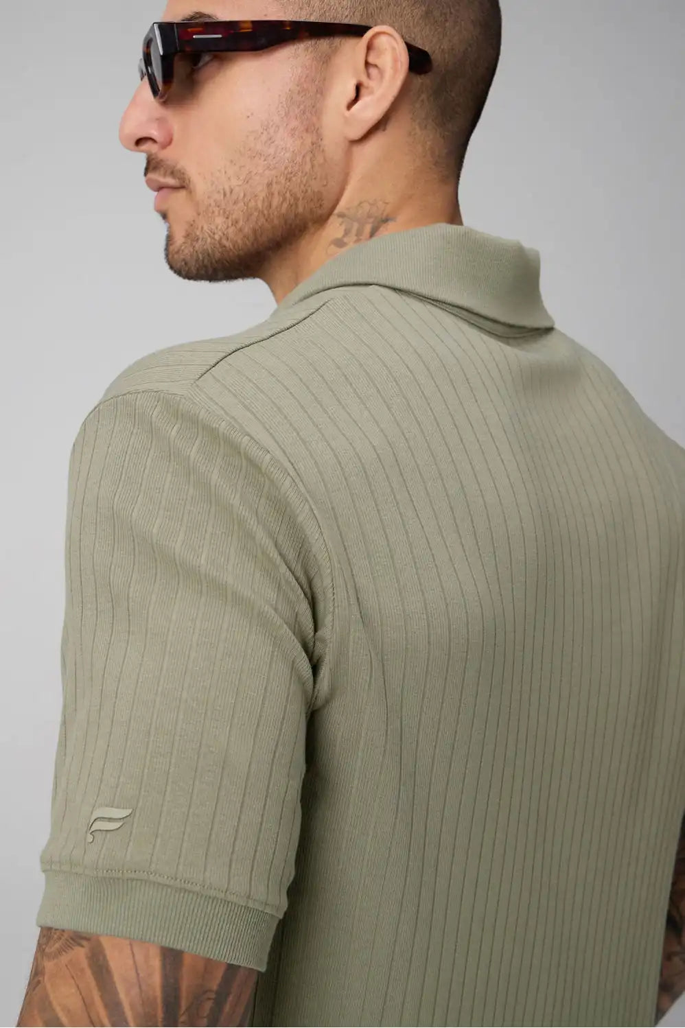 The 24-7 Ribbed Johnny Collar Polo