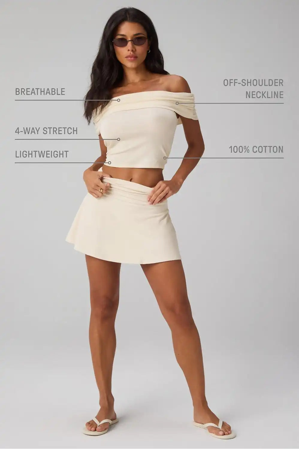 Classic Cotton Off-Shoulder Top