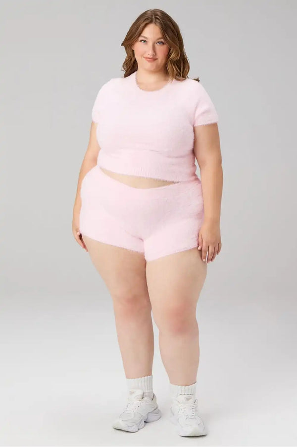 Flutter Knit Cropped Baby Tee
